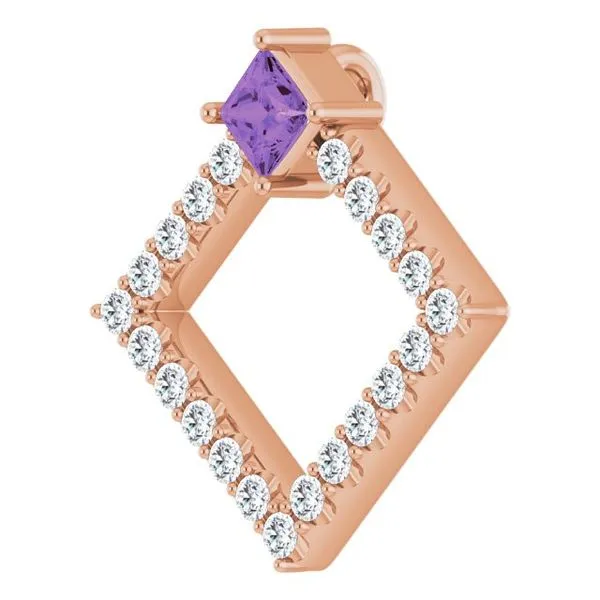 Accented Geometric Pendant Image 2 Hopman Jewelers Elkhart, IN