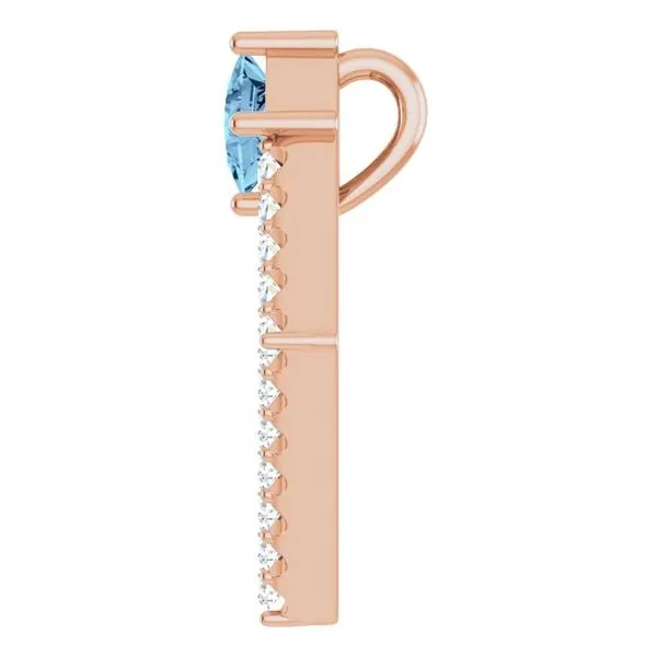 Accented Geometric Pendant Image 3 Hopman Jewelers Elkhart, IN