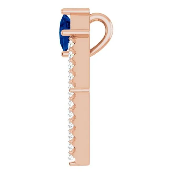 Accented Geometric Pendant Image 3 Long Jewelers Chesapeake, VA