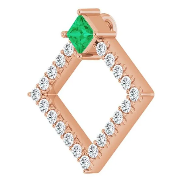 Accented Geometric Pendant Image 2 Arnold's Jewelry and Gifts Logansport, IN