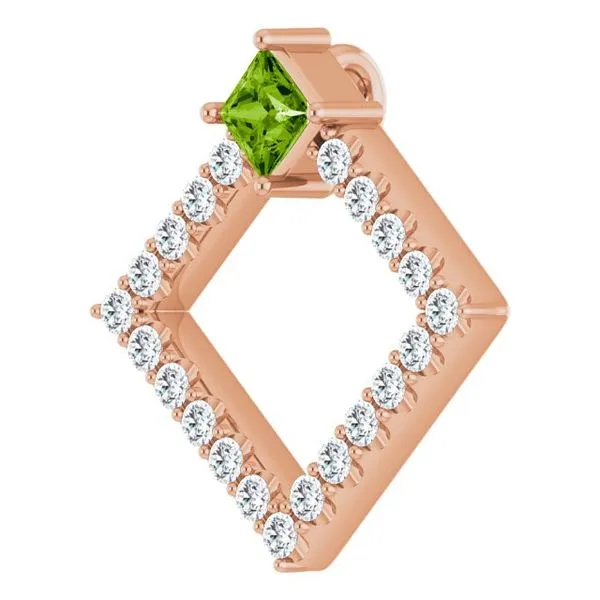 Accented Geometric Pendant Image 2 Rasmussen Jewelers Spanish Fork, UT