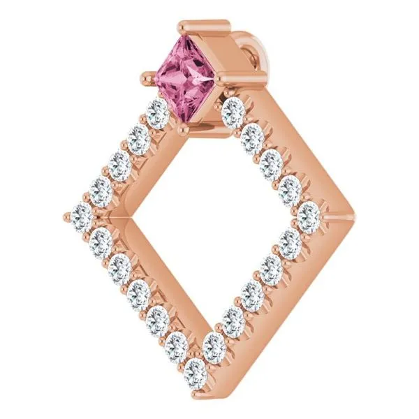 Accented Geometric Pendant Image 2 Long Jewelers Chesapeake, VA