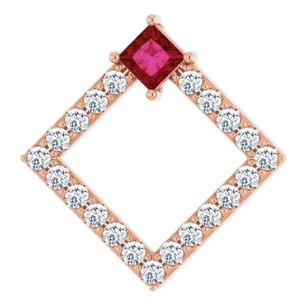 Accented Geometric Pendant Rick's Jewelers California, MD