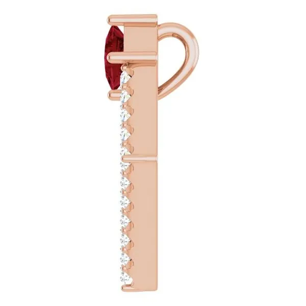 Accented Geometric Pendant Image 3 Gysbers Jewelry Waupun, WI