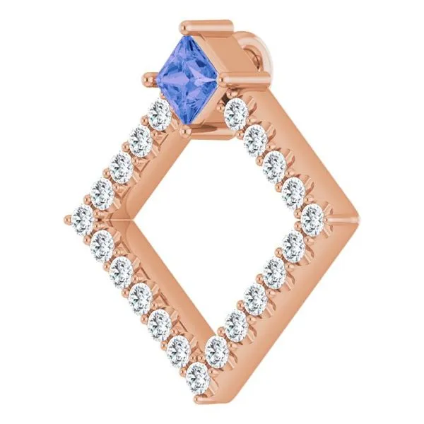 Accented Geometric Pendant Image 2 Long Jewelers Chesapeake, VA