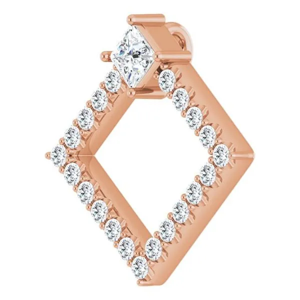 Accented Geometric Pendant Image 2 Long Jewelers Chesapeake, VA