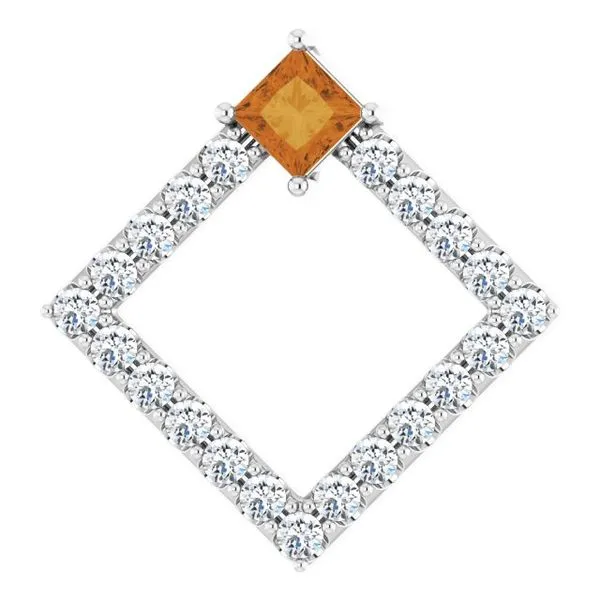 Accented Geometric Pendant James & Williams Jewelers Berwyn, IL