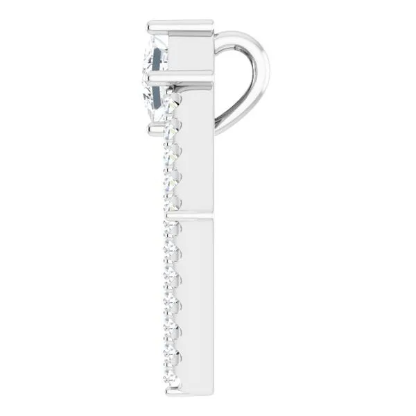 Accented Geometric Pendant Image 3 Hopman Jewelers Elkhart, IN