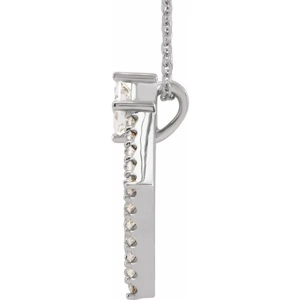 Accented Geometric Necklace Image 2 Hopman Jewelers Elkhart, IN