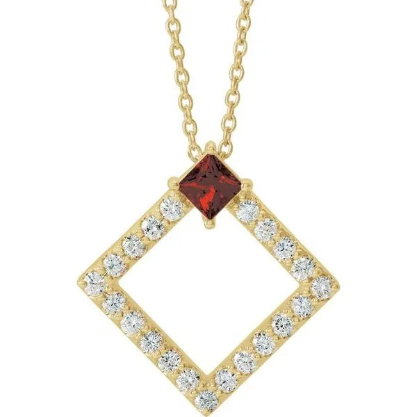 Accented Geometric Necklace Rasmussen Jewelers Spanish Fork, UT