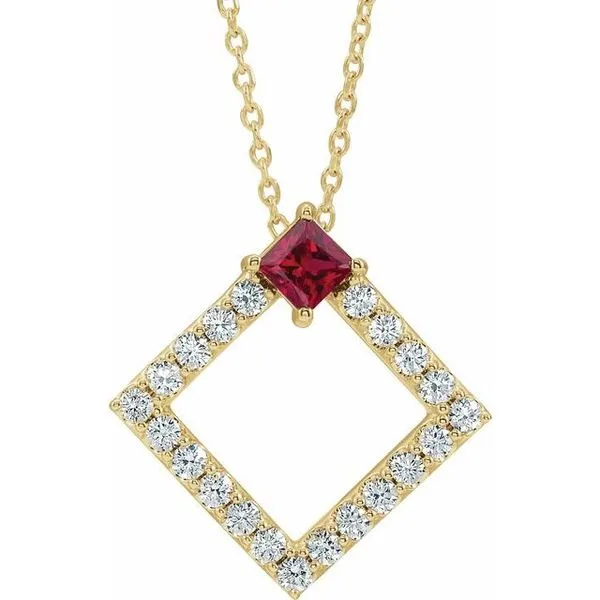 Accented Geometric Necklace Hopman Jewelers Elkhart, IN