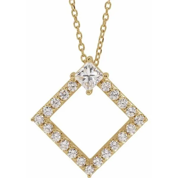 Accented Geometric Necklace Cherry Street Jewelers Tulsa, OK