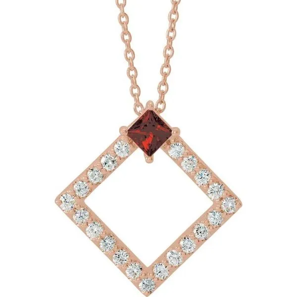 Accented Geometric Necklace James & Williams Jewelers Berwyn, IL