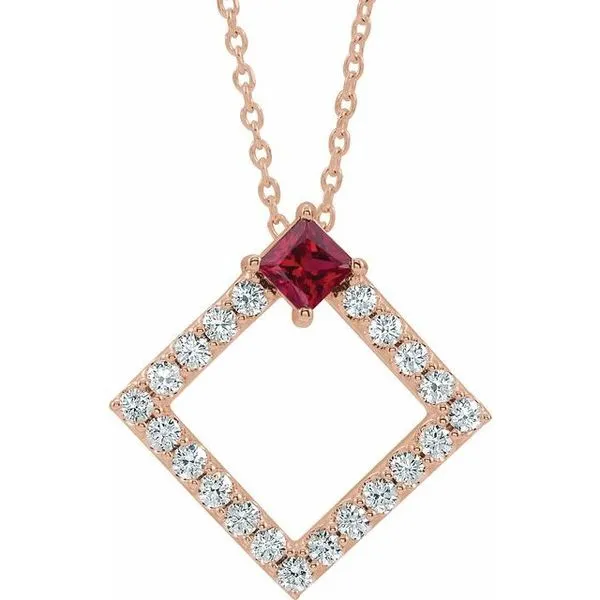 Accented Geometric Necklace Hopman Jewelers Elkhart, IN