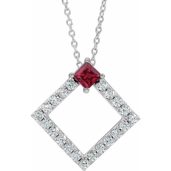 Accented Geometric Necklace Hopman Jewelers Elkhart, IN