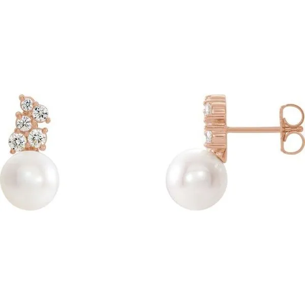 Pearl Cluster Earrings Diny's Jewelers Middleton, WI