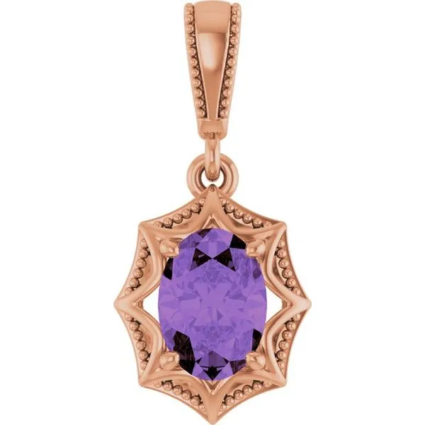 Beaded Solitaire Pendant Comstock Jewelers Edmonds, WA