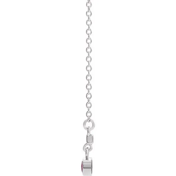 Bezel-Set Bar Necklace Image 2 Hopman Jewelers Elkhart, IN