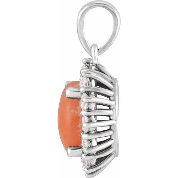 Halo-Style Pendant Image 2 M. J. Thomas Jewelers, Ltd. Stratford, CT