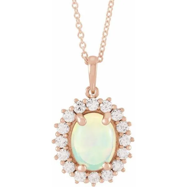 Halo-Style Necklace Rick's Jewelers California, MD