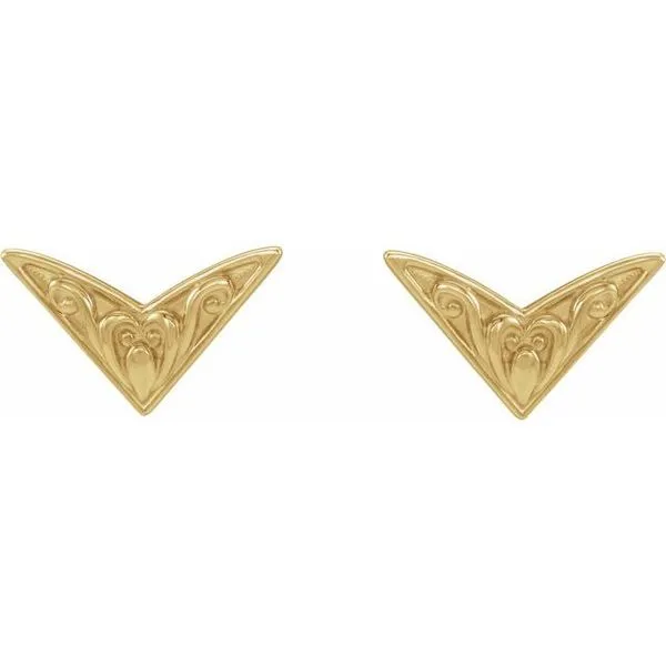 Sculptural-Inspired Earrings Image 2 Hopman Jewelers Elkhart, IN