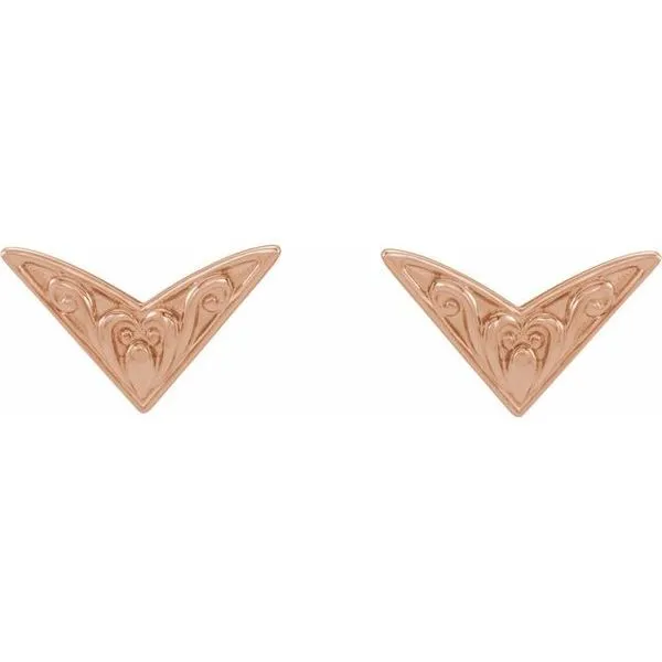 Sculptural-Inspired Earrings Image 2 Woelk's House of Diamonds Russell, KS