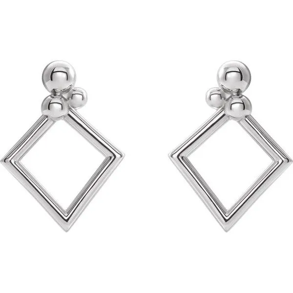 Beaded Geometric Earrings Image 2 J. Meredith Jewelers Delafield, WI