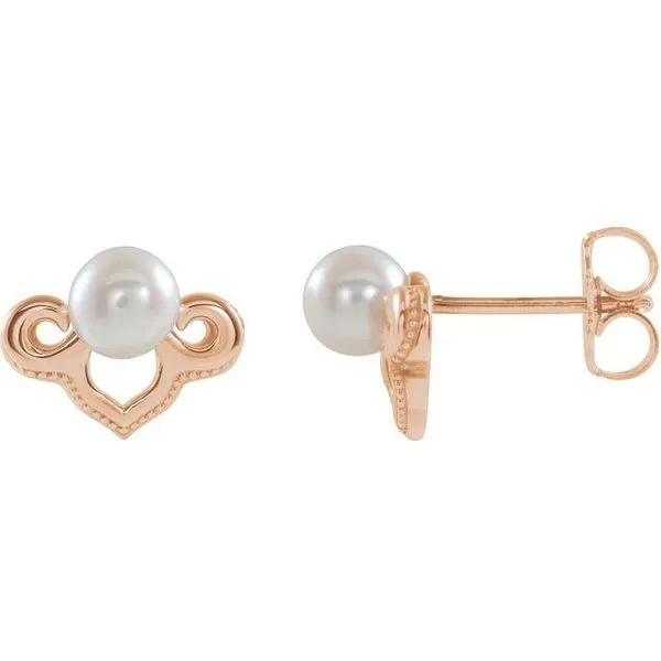 Vintage-Inspired Pearl Earrings Rick's Jewelers California, MD