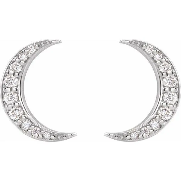 Crescent Moon Earrings Image 2 Clater Jewelers Louisville, KY
