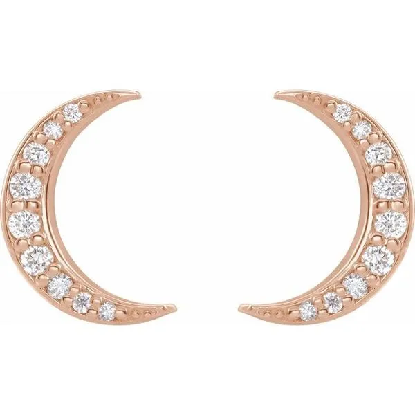 Crescent Moon Earrings Image 2 Clater Jewelers Louisville, KY