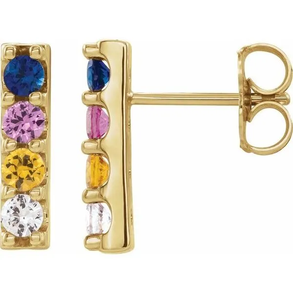 Accented Bar Earrings Rick's Jewelers California, MD
