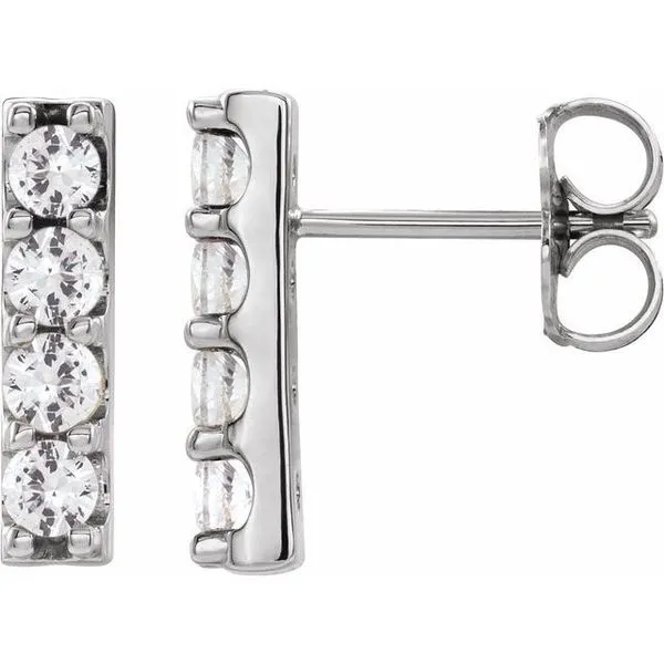 Accented Bar Earrings Rasmussen Jewelers Spanish Fork, UT