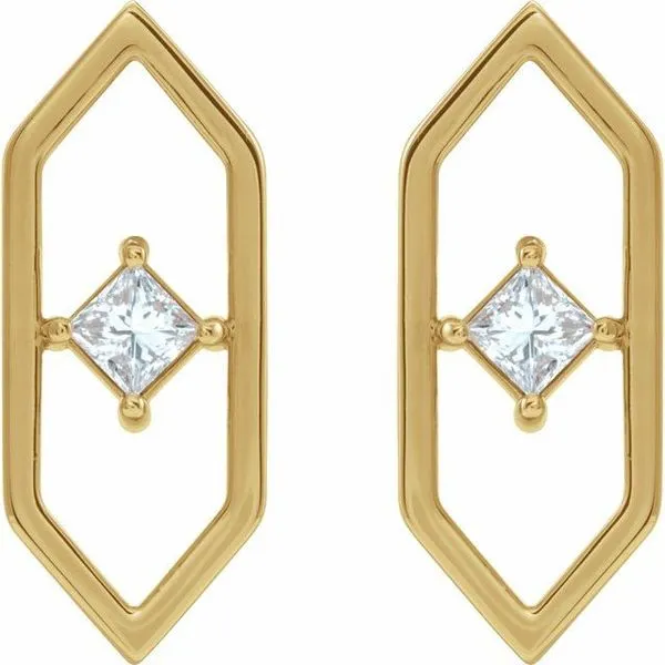 Geometric Earrings Image 2 James & Williams Jewelers Berwyn, IL