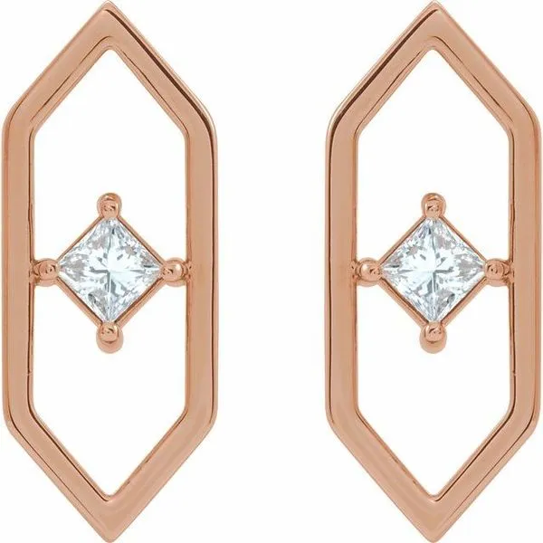 Geometric Earrings Image 2 Woelk's House of Diamonds Russell, KS