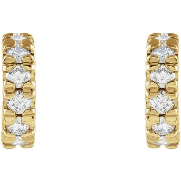 French-Set Hoop Earrings Image 2 Hopman Jewelers Elkhart, IN