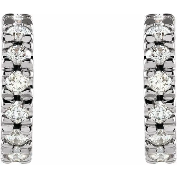 French-Set Hoop Earrings Image 2 Hopman Jewelers Elkhart, IN