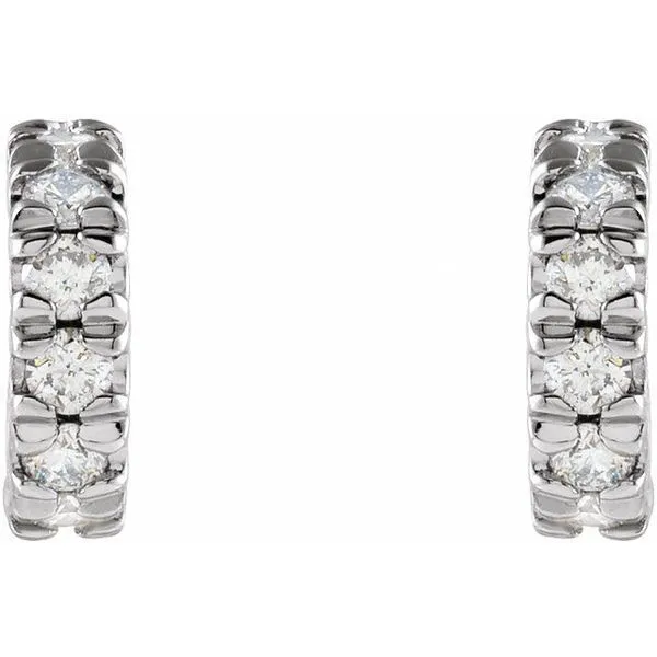 French-Set Hoop Earrings Image 2 Hopman Jewelers Elkhart, IN