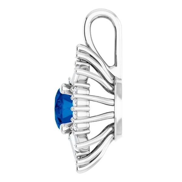 Halo-Style Pendant Image 3 Hopman Jewelers Elkhart, IN