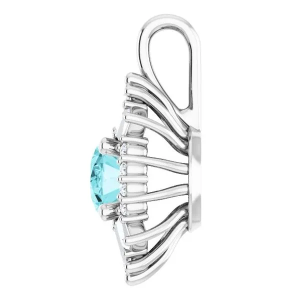 Halo-Style Pendant Image 3 Hopman Jewelers Elkhart, IN