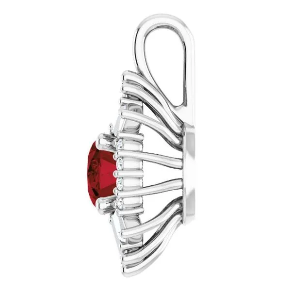 Halo-Style Pendant Image 3 Woelk's House of Diamonds Russell, KS