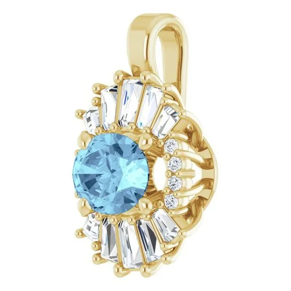 Halo-Style Pendant Image 2 Diny's Jewelers Middleton, WI