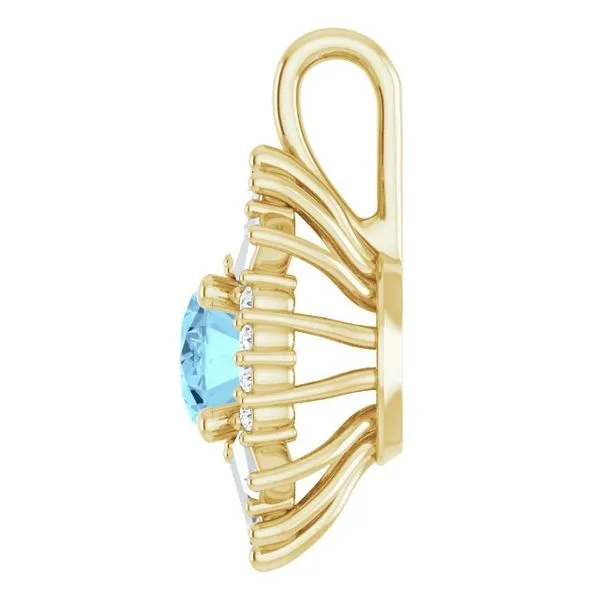 Halo-Style Pendant Image 3 Diny's Jewelers Middleton, WI