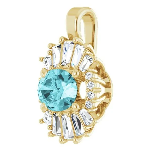 Halo-Style Pendant Image 2 Cherry Street Jewelers Tulsa, OK