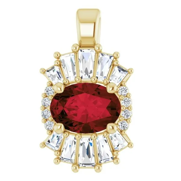 Halo-Style Pendant Linwood Custom Jewelers Linwood, NJ