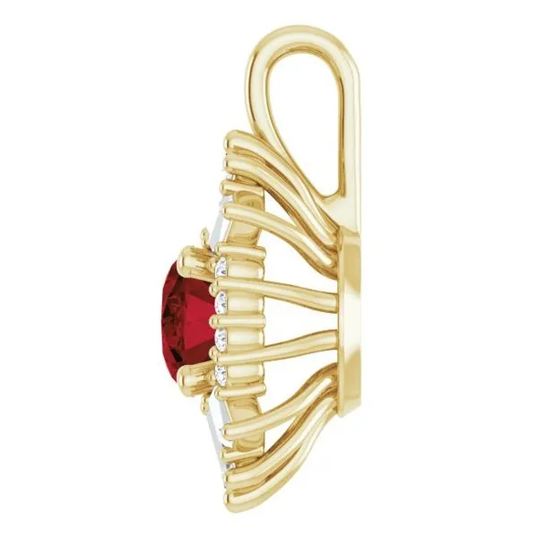 Halo-Style Pendant Image 3 J. Meredith Jewelers Delafield, WI