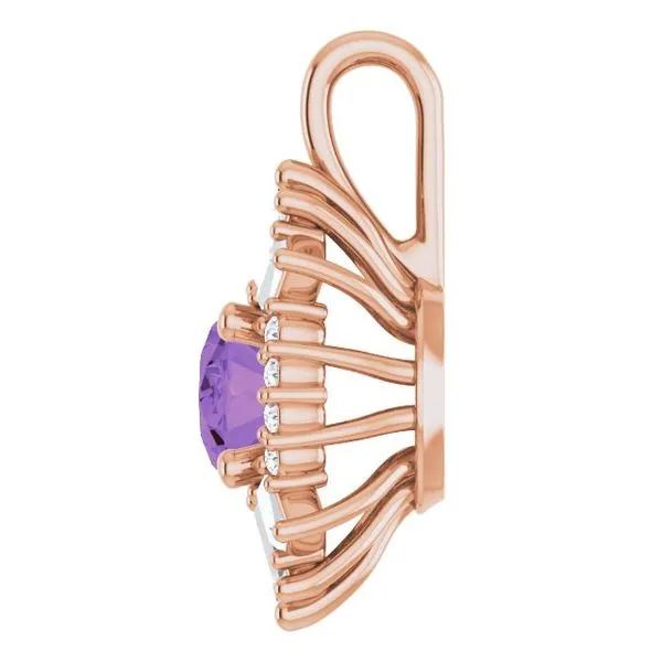 Halo-Style Pendant Image 3 Cherry Street Jewelers Tulsa, OK