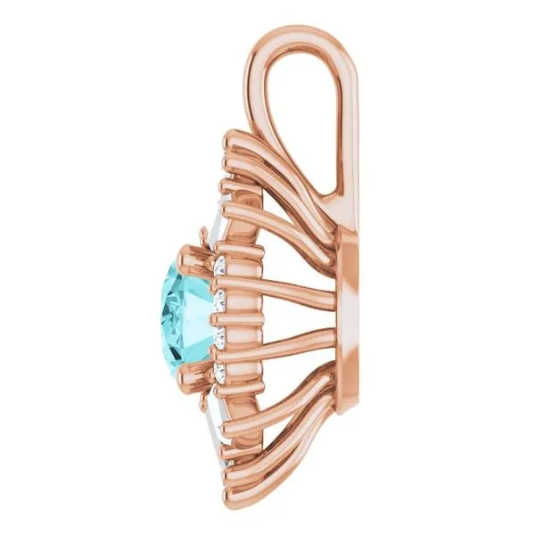 Halo-Style Pendant Image 3 Cherry Street Jewelers Tulsa, OK