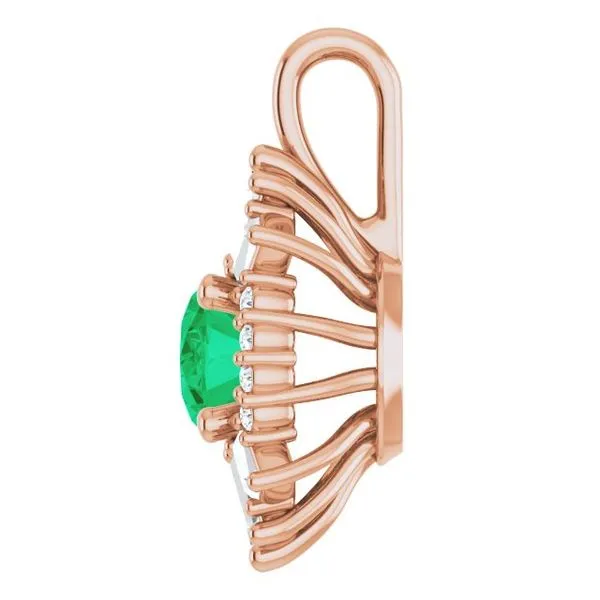 Halo-Style Pendant Image 3 D'Errico Jewelry Scarsdale, NY