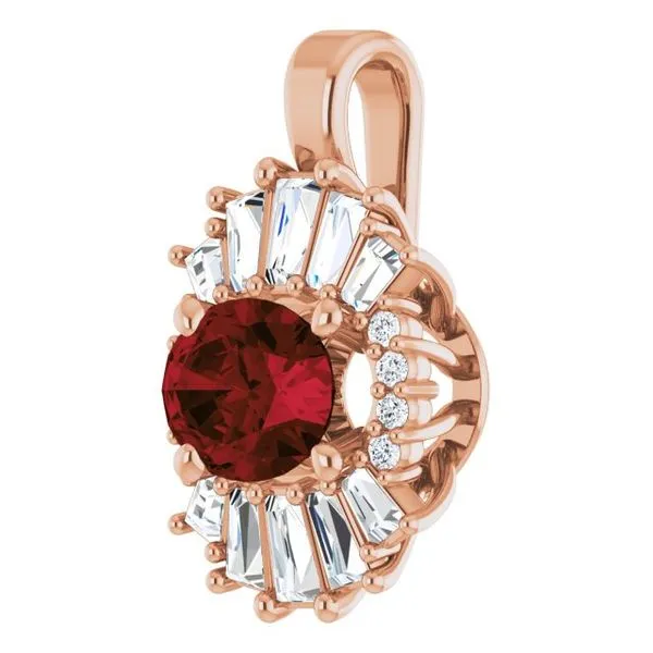 Halo-Style Pendant Image 2 Cherry Street Jewelers Tulsa, OK