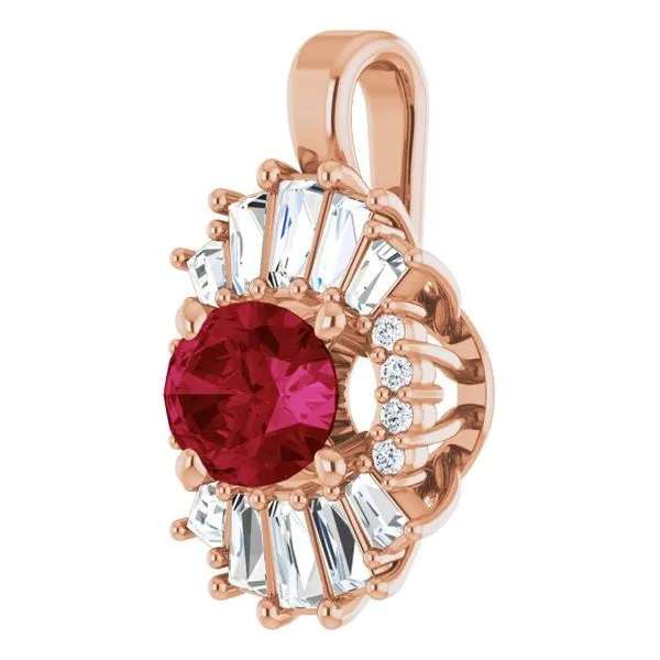 Halo-Style Pendant Image 2 Rick's Jewelers California, MD